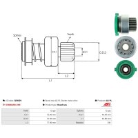 AS-PL SD9029 Freilaufgetriebe, Starter