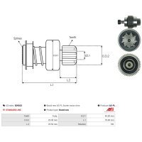 AS-PL SD9033 Freilaufgetriebe, Starter
