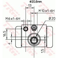 TRW BWF317 Radbremszylinder