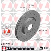 ZIMMERMANN 430.2616.52 Bremsscheibe