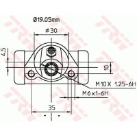 TRW BWD103 Radbremszylinder