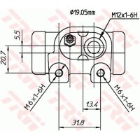 TRW BWD307T Radbremszylinder