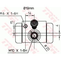 TRW BWD316 Radbremszylinder