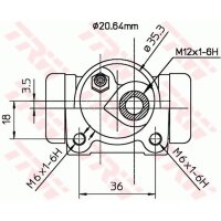 TRW BWF171 Radbremszylinder
