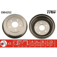 TRW DB4252 Bremstrommel