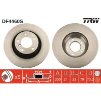 TRW DF4460S Bremsscheibe