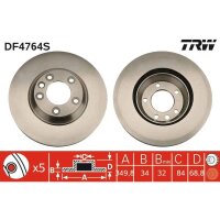 TRW DF4764S Bremsscheibe