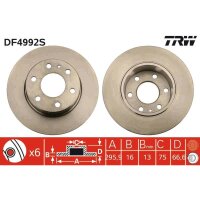 TRW DF4992S Bremsscheibe