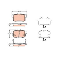 TRW GDB3516 Bremsbelagsatz, Scheibenbremse