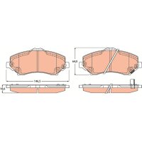 TRW GDB4605 Bremsbelagsatz, Scheibenbremse
