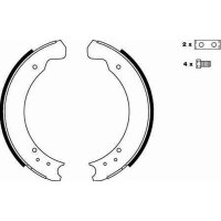 TRW GS6075 Bremsbackensatz