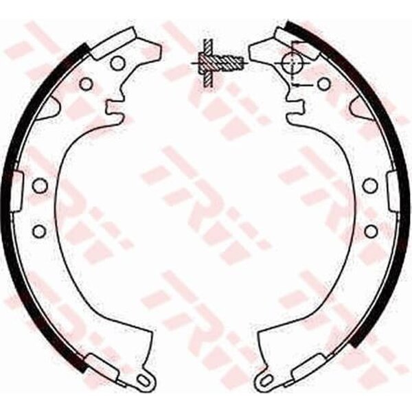 TRW GS8672 Bremsbackensatz