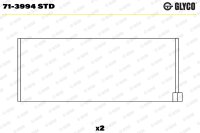 GLYCO 71-3994 STD Pleuellagerschale
