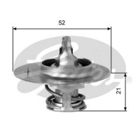 GATES TH03282G2 Thermostat, Kühlmittel