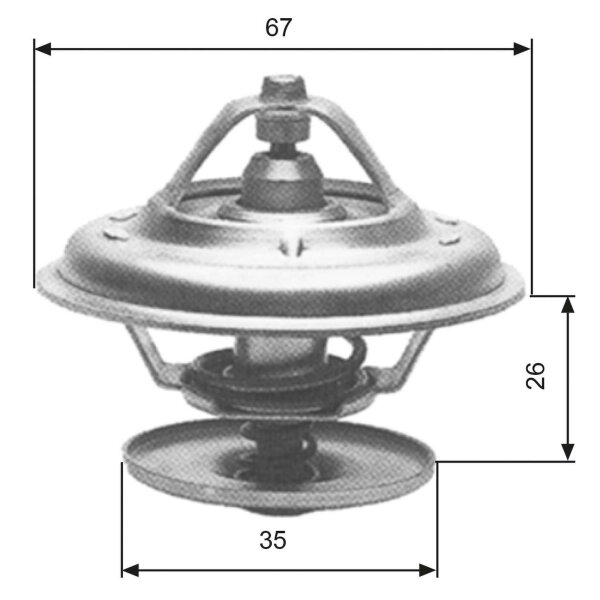 GATES TH11680G1 Thermostat, Kühlmittel