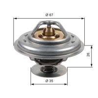 GATES TH13287G1 Thermostat, Kühlmittel