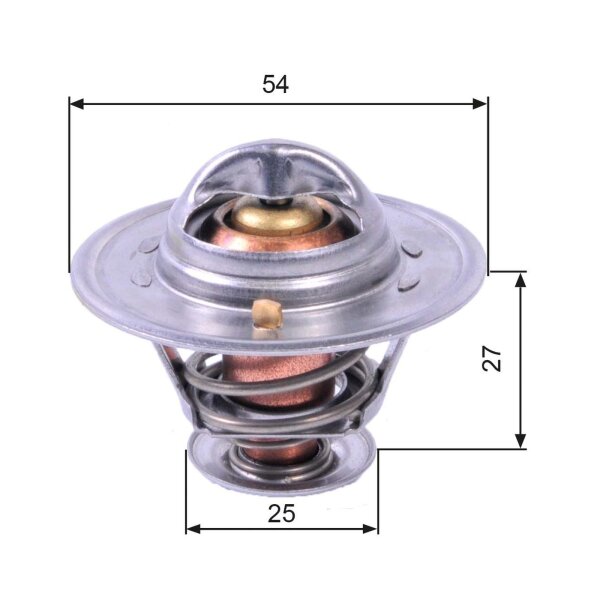 GATES TH22782G1 Thermostat, Kühlmittel