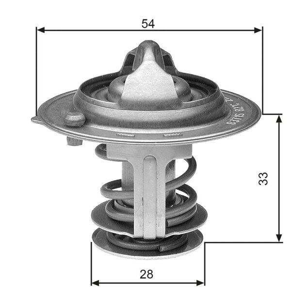 GATES TH29882G1 Thermostat, Kühlmittel
