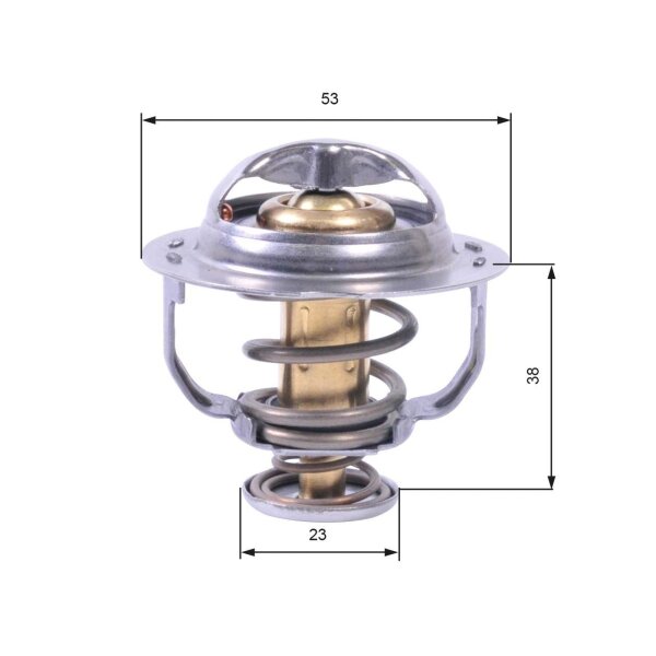 GATES TH42895G1 Thermostat, Kühlmittel
