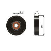 GATES T36321 Spannrolle, Keilrippenriemen