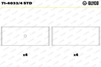 GLYCO 71-4033/4 STD Pleuellagerschale