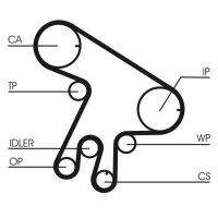 CONTINENTAL CTAM CT1043WP1 Wasserpumpe + Zahnriemensatz