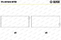GLYCO 71-4724 STD Pleuellagerschale