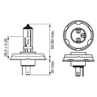 BOSCH 1 987 302 021 Glühlampe, Fernscheinwerfer