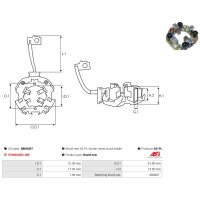 AS-PL SBH6007 Halter, Kohlebürsten