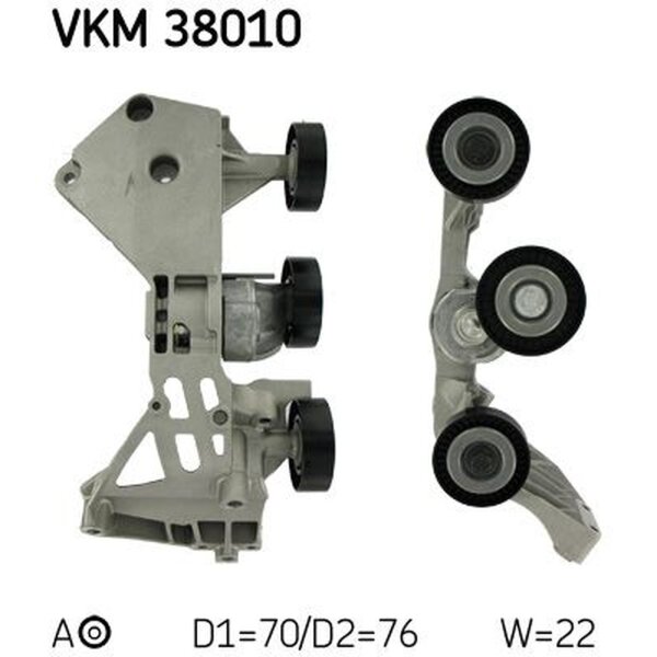 SKF VKM 38010 Riemenspanner, Keilrippenriemen
