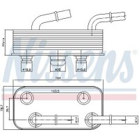 NISSENS 90657 Ölkühler, Automatikgetriebe