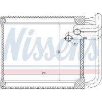 NISSENS 77632 Wärmetauscher, Innenraumheizung