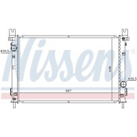 NISSENS 61028 Kühler, Motorkühlung