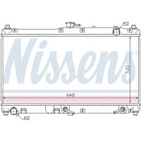 NISSENS 62467 Kühler, Motorkühlung