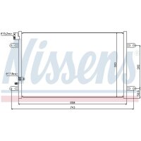 NISSENS 94854 Kondensator, Klimaanlage