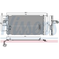 NISSENS 94667 Kondensator, Klimaanlage