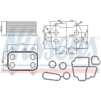 NISSENS 90681 Ölkühler, Motoröl