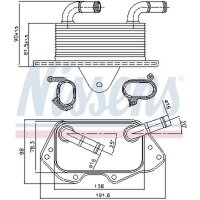 NISSENS 90662 Ölkühler, Motoröl