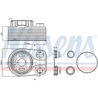 NISSENS 90705 Ölkühler, Motoröl