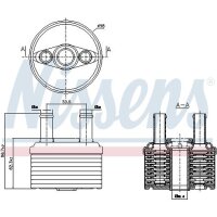 NISSENS 90664 Ölkühler, Automatikgetriebe
