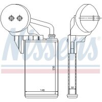 NISSENS 72207 Wärmetauscher, Innenraumheizung