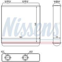 NISSENS 72663 Wärmetauscher, Innenraumheizung