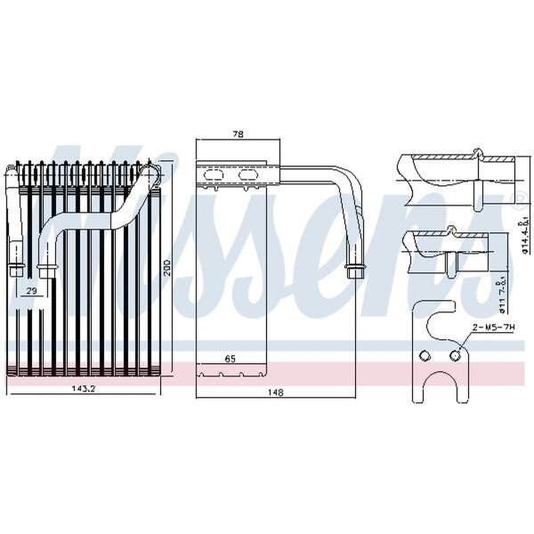 NISSENS 92237 Verdampfer, Klimaanlage