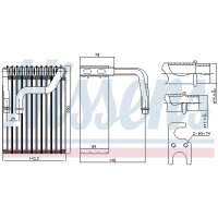 NISSENS 92237 Verdampfer, Klimaanlage