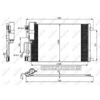 NRF 35974 Kondensator, Klimaanlage