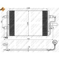 NRF 35733 Kondensator, Klimaanlage