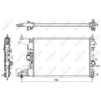 NRF 53155 Kühler, Motorkühlung