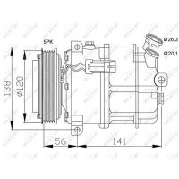 NRF 32117 Kompressor, Klimaanlage