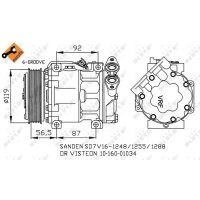 Klimakompressor NRF 32271 Keilrippenriemen 119mm - 1 Stück