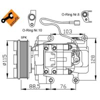 NRF 32681 Kompressor, Klimaanlage
